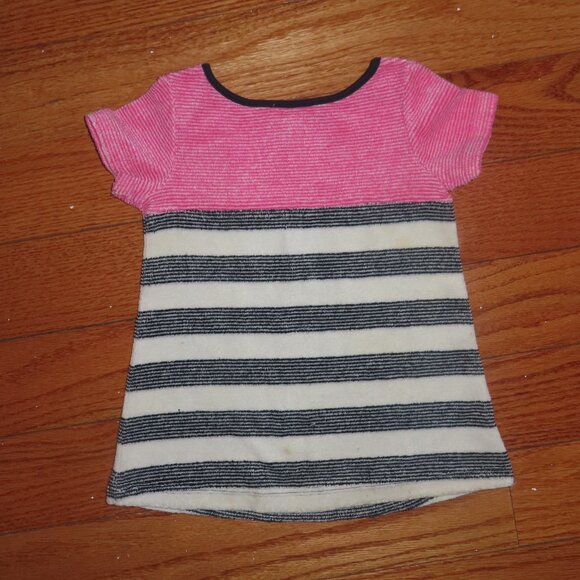 Used Juicy Couture Baby Striped Top with Shoulder Button Detail - Picture 4 of 5